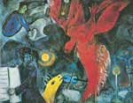 Marc Chagall The Falling Angel oil painting reproduction