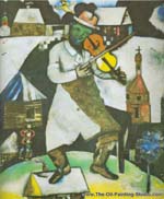 Marc Chagall The Fiddler oil painting reproduction