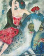 Marc Chagall Equestrienne oil painting reproduction
