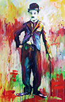 Charlie Chaplin Graffiti 2 painting for sale