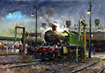 Storm over Southall Shed painting for sale