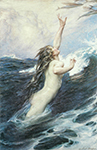 Herbert James Draper Flying Fish, 1910 oil painting reproduction