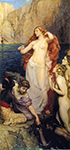 Herbert James Draper Pearls of Aphrodite, 1897 oil painting reproduction