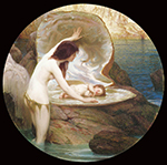 Herbert James Draper A Water Baby, 1800 oil painting reproduction