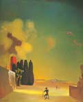 Salvador Dali Enigmatic Elements in a Landscape oil painting reproduction