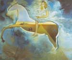 Salvador Dali Equestrian Portrait of Carmen Bordiu Franco oil painting reproduction