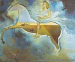 Salvador Dali Equestrian Portrait of Carmen Bordiu-Franco oil painting reproduction