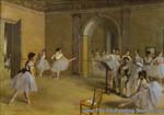 Edgar Degas The Dance Foyer at the Opera oil painting reproduction