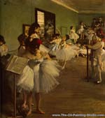Edgar Degas The Dancing Class oil painting reproduction