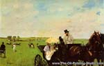 Edgar Degas A Carriage at the Races oil painting reproduction