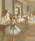 Edgar Degas The Dancing Class oil painting reproduction