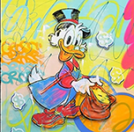 Scrooge McDuck Bag painting for sale