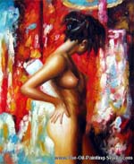 Abstract Nude painting for sale