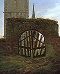 Caspar David Friedrich Churchyard Gate oil painting reproduction