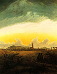 Caspar David Friedrich Neubrandenburg (1817)  oil painting reproduction