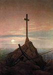 Caspar David Friedrich The Cross Beside The Baltic (1815) oil painting reproduction