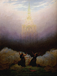 Caspar David Friedrich Vision de l'Eglise chretienne  oil painting reproduction