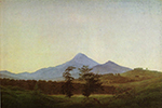 Caspar David Friedrich Bohmische Landschaft Gebirgslandschaft oil painting reproduction