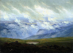 Caspar David Friedrich Drifting Clouds (1820) oil painting reproduction