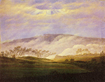 Caspar David Friedrich Fog in the Elbe Valley (1821)  oil painting reproduction