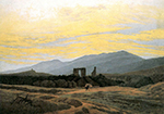 Caspar David Friedrich La Ruine d'Eldena dans le riesengebirge  oil painting reproduction
