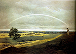 Caspar David Friedrich Landschaft mit Regenbogen (1810)  oil painting reproduction
