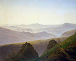 Caspar David Friedrich Morning in the Mountains (1822-23)  oil painting reproduction