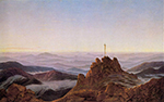 Caspar David Friedrich Morning in the Riesengebirge (1810-11)  oil painting reproduction