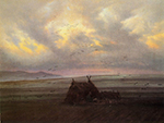 Caspar David Friedrich Nebelschwaden (1818-20) oil painting reproduction