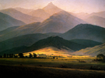 Caspar David Friedrich Paysage du Riesengebirge  oil painting reproduction