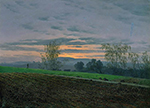 Caspar David Friedrich Plowed Field oil painting reproduction