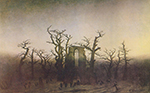 Caspar David Friedrich The Abbey in the Oakwood (1809)  oil painting reproduction