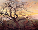 Caspar David Friedrich The Tree of Crows (1822) oil painting reproduction