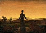 Caspar David Friedrich Woman before the Rising Sun  oil painting reproduction