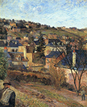 Paul Gauguin Blue Roofs of Rouen, 1884 oil painting reproduction