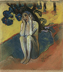 Paul Gauguin Breton Eve, 1889 oil painting reproduction