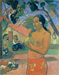 Paul Gauguin Eu Haere Ia Oe (Woman Holding a Fruit - Where Are You Going), 1893 oil painting reproduction