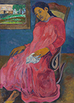 Paul Gauguin Faaturuma (Melancholic), 1891 oil painting reproduction