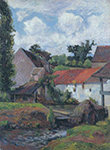 Paul Gauguin Farm in Osny, 1883 oil painting reproduction