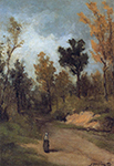 Paul Gauguin Forest Path, 1873 oil painting reproduction