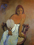 Paul Gauguin Girl with a Fan, 1902 oil painting reproduction