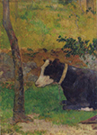 Paul Gauguin Kneeling Cow oil painting reproduction