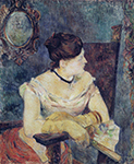 Paul Gauguin Mette Gauguin in an Evening Dress, 1884 oil painting reproduction
