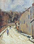 Paul Gauguin Osny, the Street of Pontoise, Winter, 1883 oil painting reproduction