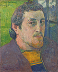 Paul Gauguin Self Portrait Dedicated to Carriere, 1888-89 oil painting reproduction