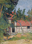 Paul Gauguin Stable near Dieppe, 1885 oil painting reproduction