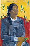 Paul Gauguin Tahitian Woman with a Flower, 1891 oil painting reproduction
