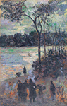 Paul Gauguin The Fire at the River Bank, 1886 oil painting reproduction