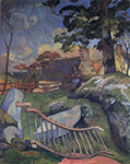 Paul Gauguin The Gate, 1889 oil painting reproduction