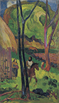 Paul Gauguin The Horseman near the Hut, 1902 oil painting reproduction
